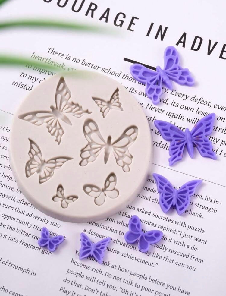 1pc Butterfly Resin Silicone Mould For Diy Aromatherapy Gypsum, Clay, Candle, Soap Making