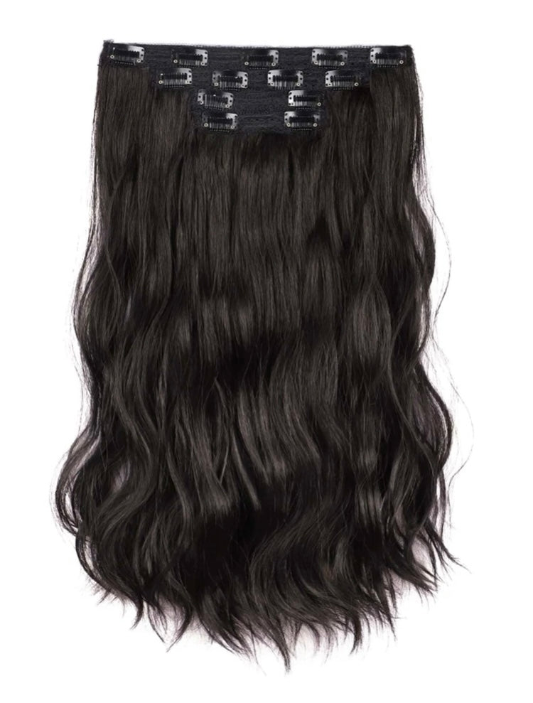 Clip In Long Curly Synthetic Hair Extension