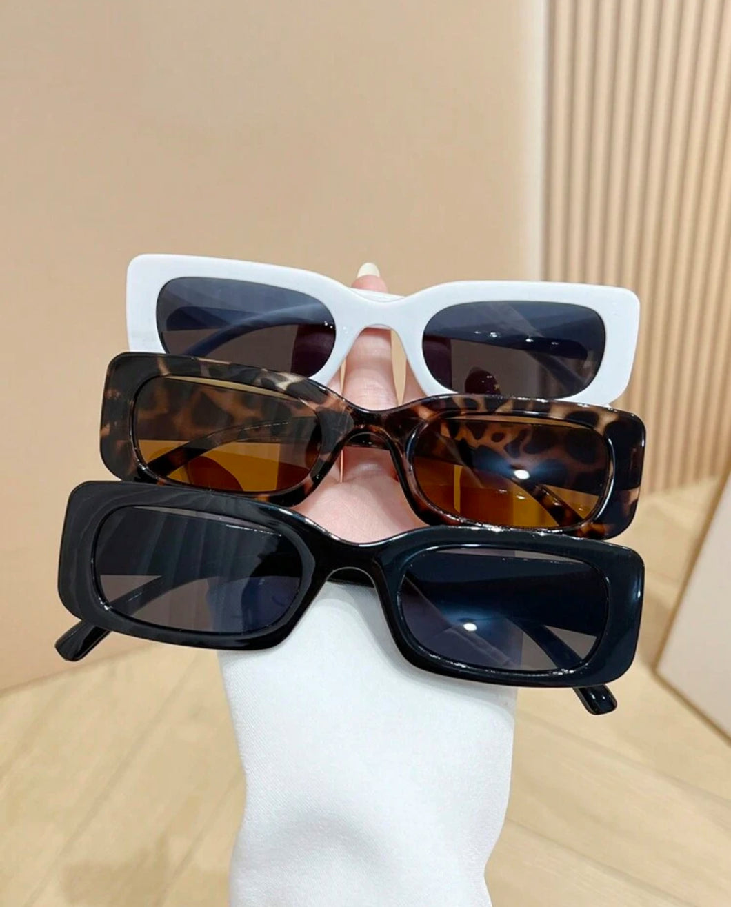 3 قطع نظارات أنيقة على الطراز Y2K مربعة شكل للرجال والنساء لاستخدام يومي، إكسسوارات شاطئ للنساء، نظارات شمس