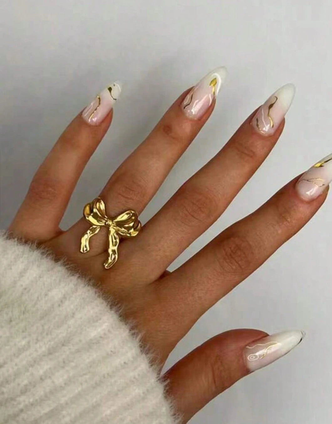 COINBUFF 1 قطعة خاتم فضة مطليّ بالذهب عيار 18 قارط بشكل ربطة عنق ذات أناقة وجاذبية، مقاوم للماء وغير باهت، مناسب للنساء