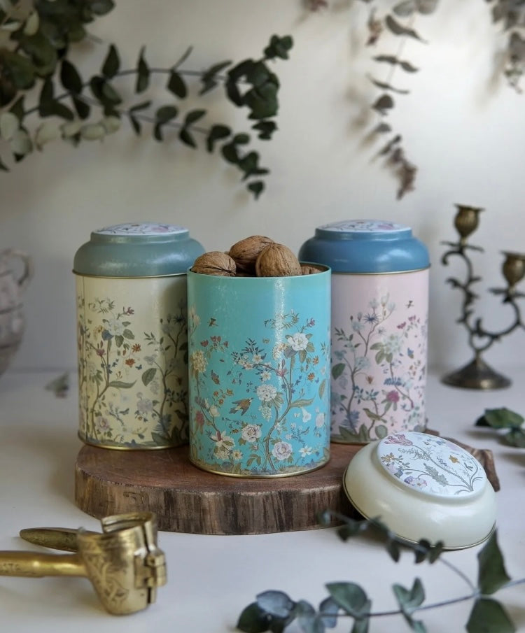 3'lü Metal Saklama Kabi Seti 10.5 Cm Erzak Kabi Kavanoz Takimi, Botanica Erb04u2