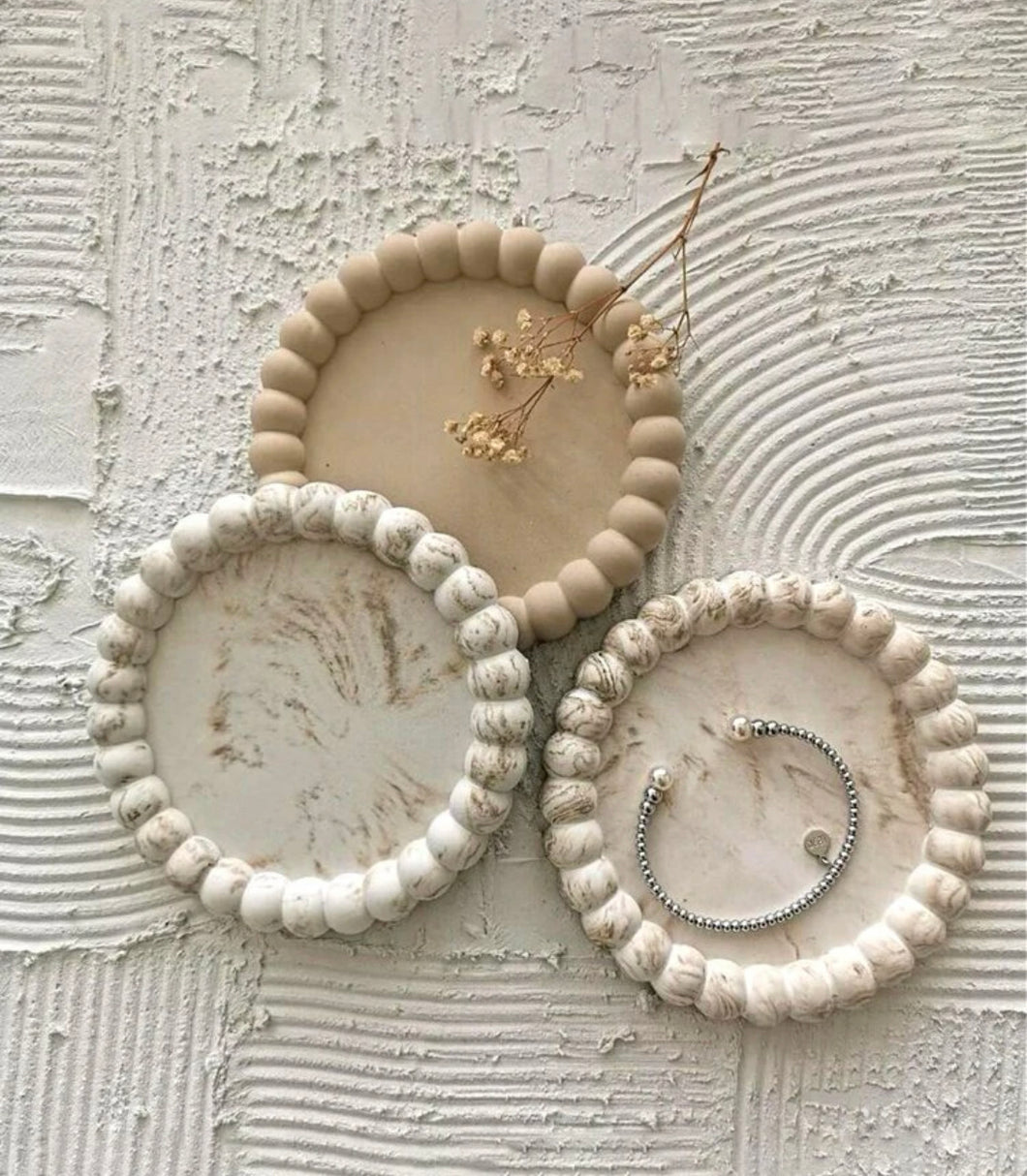 1pc Silicone Mold, Minimalist Round Tray Design DIY Silicone Mold For DIY