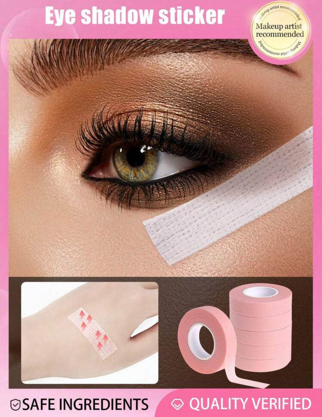 3 لفات/2 لفة/1 لفة من شريط ظل العين، أدوات مساعدة للآيلاينر وظل العين، أدوات مساعدة لمكياج العين، ملصقات إكمال مكياج العين، شريط حماية مكياج العين، شريط رموش احترافي لاصق، شريط رموش قماشي لاصق، شريط قماش مسامي للتنفس لتطويل الرموش، شريط رفع الرموش، بقع ال