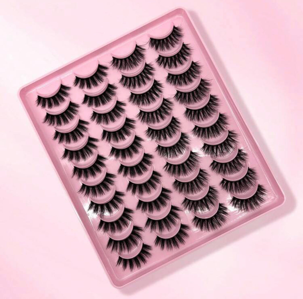 20زوجًا من الرموش الكاذبة المجعدة D الطويلة والمفتوحة ، هدية عيد الميلاد هدية العام الجديد ، رموش مجعدة وهمية كثيفة ، شرائط مكياج للعين الطبيعية ، رموش كاملة الحجم لتمديد الرموش ،رموش كاذبة سميكة للنساء والفتيات