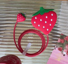 Load image into Gallery viewer, 4pcs Cute &amp; Funny UK Apple 20W Fast Charger Case, Protective Cover Prevent Scratches And Drops, Cable Organizer(Cat Paws/Lightning Dinosaur/Glasses Dog/Astronaut Design, Charger Head And Cable Not Included)
