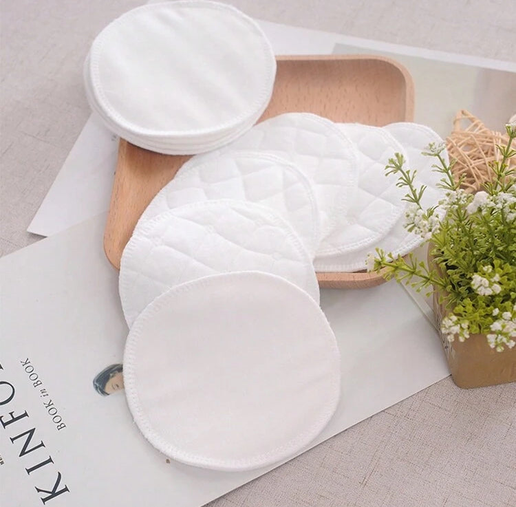 12pcs Reusable Washable Anti-Overflow Nursing Pads, Breathable Leakproof Breast Feeding Pads For Postpartum Women