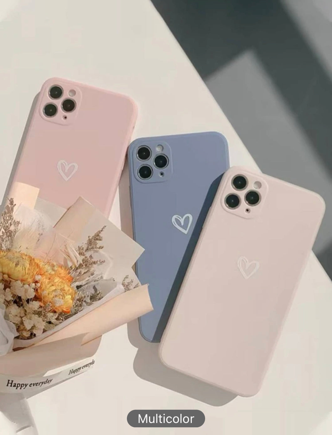 3pcs/set Imd Pattern Phone Case With Strap For Iphone 7/8, Xiaomi, Huawei, Samsung, Including Xr, Xs Max, Iphone 11 Pro, 12 Pro, P11, P12, P13, P14, Etc.