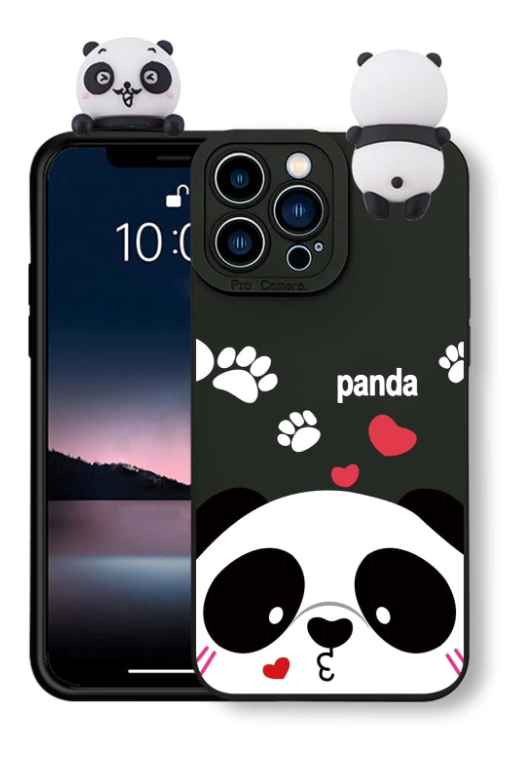 3D Panda Decor Phone Case