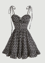 Load image into Gallery viewer, SHEIN MOD Ditsy Floral Print Tie Shoulder Cami Dress

