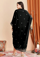 Load image into Gallery viewer, SHEIN Najma Plus Floral &amp; Geo Print Batwing Sleeve Split Hem Dress
