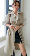 Load image into Gallery viewer, DAZY Double Breasted Belted Vest Trench Coat
