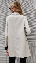 Load image into Gallery viewer, SHEIN LUNE Double Breasted Flap Detail Shawl Collar Blazer
