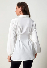 Load image into Gallery viewer, SHEIN Mulvari Lace Up Side Drop Shoulder Shirt
