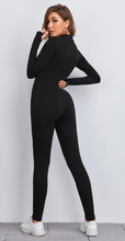 Load image into Gallery viewer, SHEIN Essnce Zip Half Placket Unitard Jumpsuit
