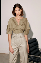 Load image into Gallery viewer, High Waist Seam Detail Suit Pants
