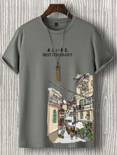 Load image into Gallery viewer, Manfinity Homme Men Building &amp; Letter Graphic Tee
