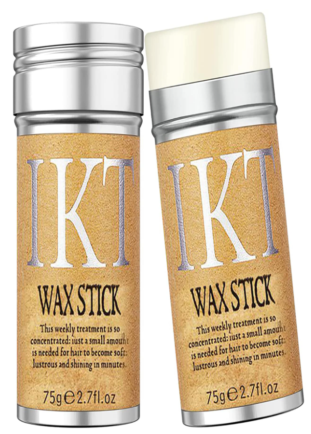 Hair Wax Stick, Styling Wax for Smooth Wigs, Slick Stick for Hair Non-greasy Styling Hair Pomade Stick for Flyaway Edge & Frizz Hair - 2.7 Oz