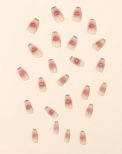 Load image into Gallery viewer, 24pcs Long Coffin Fake Nail &amp; 1pc Nail File &amp; 1sheet Tape
