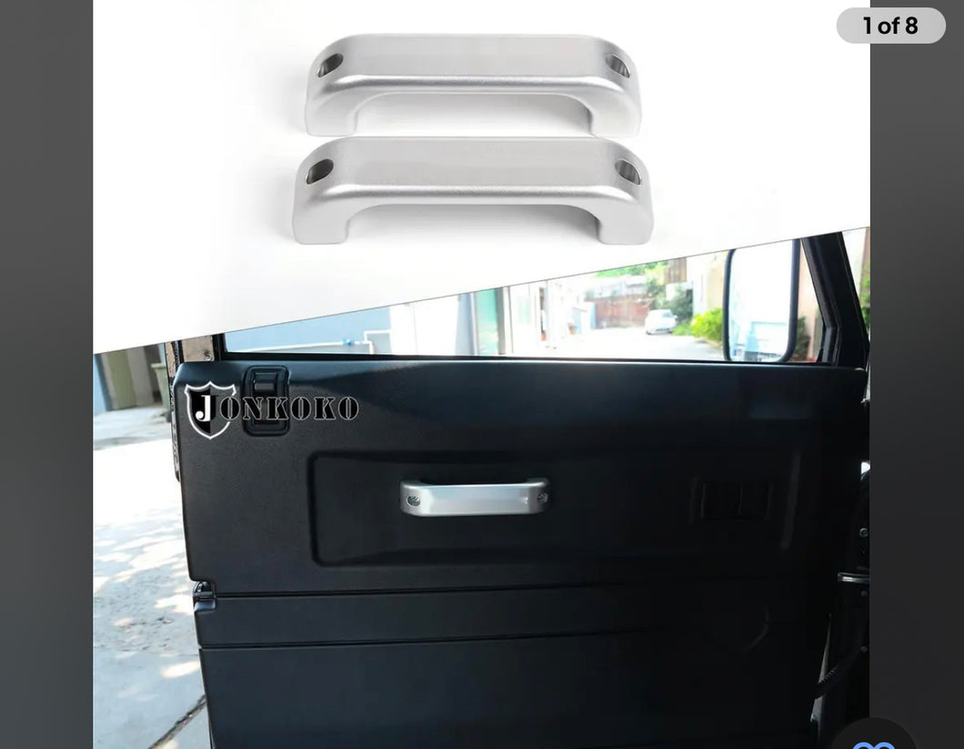 Aluminum Alloy Inner Door Handle Trim Stick For Land Rover Defender 90 110 130