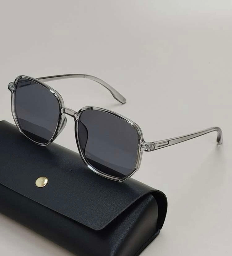 1pc Men Cool Glasses Geometric Frame Fashion Glasses For Daily Life