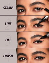 Load image into Gallery viewer, SHEGLAM Wing It Waterproof Liner Duo - Black 2 In 1 Waterproof Liquid Eyeliner Wing Stamp Pen Cat Eye Smudge-Proof Long Lasting Ultra-Fine Winged Eyeliner
