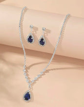 Load image into Gallery viewer, 3pcs/set Rhinestone Water-drop Decor Jewelry Set
