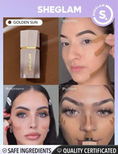 Load image into Gallery viewer, SHEGLAM Sun Sculpt Liquid Contour-  Gel Cream Contour  Non-Greasy Long Lasting Highly Pigmented Natural Contour Contouring Weightless Bronzer
