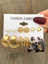 Load image into Gallery viewer, 6pairs Faux Pearl Decor Earrings
