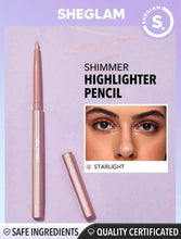 Load image into Gallery viewer, SHEGLAM Fairy Wand Precision Highlighter Pencil-  Shimmer Gel Highlighter Pencil Long Wear Brighten Eyes Silky Smooth Blendable White Cream Eyeliner  Eye Make Up
