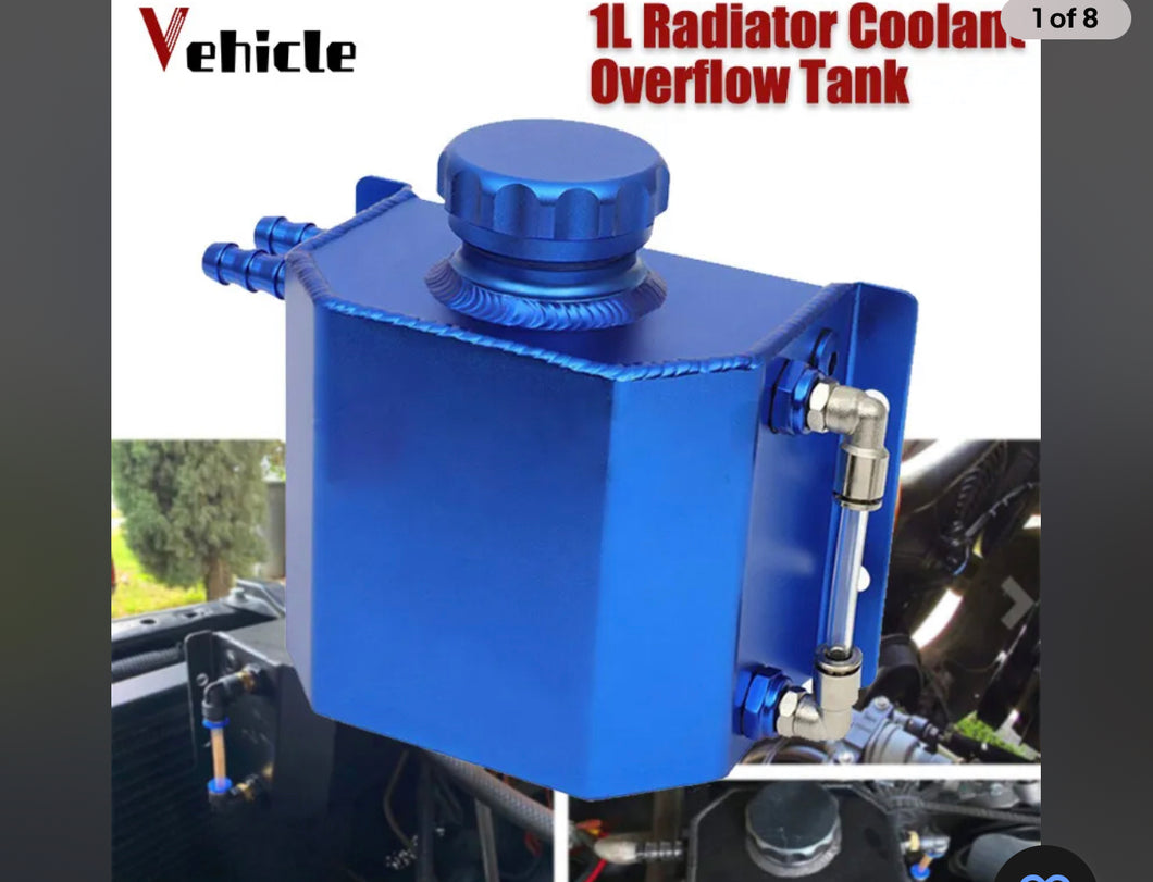 1L Aluminum Radiator Coolant Overflow Bottle Recovery Water Tank Universal USA