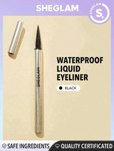 Load image into Gallery viewer, SHEGLAM Line &amp; Define Waterproof Liquid Eyeliner - Black  Long Lasting Matte Eyeliner Pencil Sweatproof No Smudge Professional Eye Make Up
