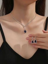 Load image into Gallery viewer, 3pcs/set Rhinestone Water-drop Decor Jewelry Set
