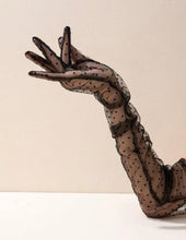 Load image into Gallery viewer, Polka Dot Pattern Lace Long Gloves
