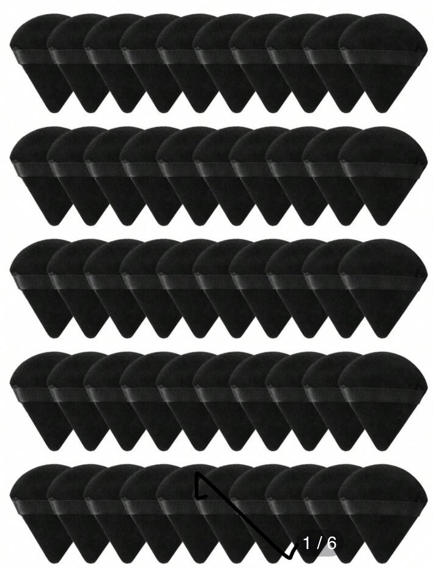 50pcs Triangle Makeup Puff