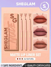 Load image into Gallery viewer, SHEGLAM So Lippy Lip Liner Set- 3 Pcs/Set Soft Matte Brown Lip Liner Pencil High Pigment Easy To Use Silky Smooth  Contour Tint Lip Makeup
