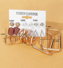 Load image into Gallery viewer, 6pairs Faux Pearl Decor Earrings
