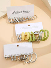 Load image into Gallery viewer, 15pairs Faux Pearl Decor Cuff Hoop Earrings
