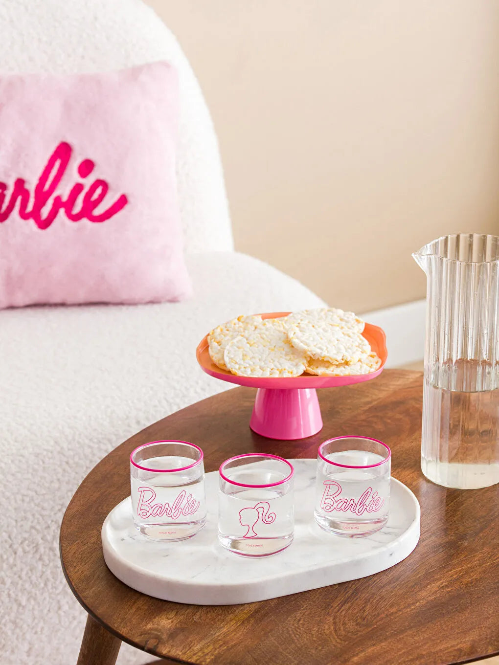 LCW HOME Barbie Baskılı Cam Bardak 3'lü 260 Ml