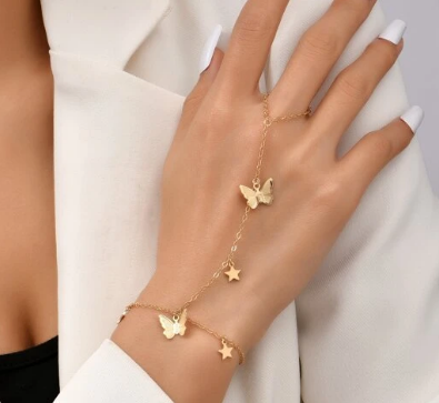 Butterfly Decor Mittens Bracelet