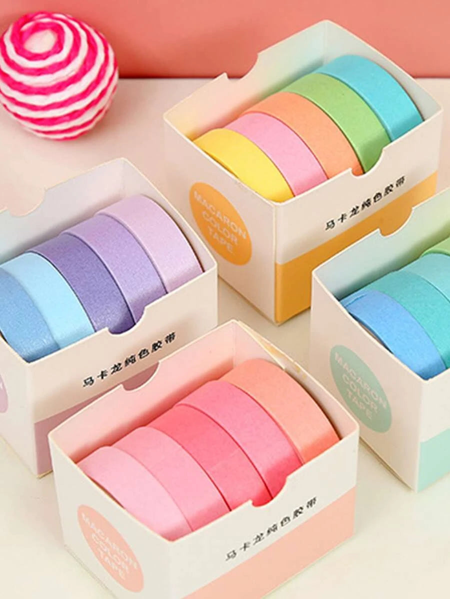 1 set random mixed pattern adhesive decoration tape