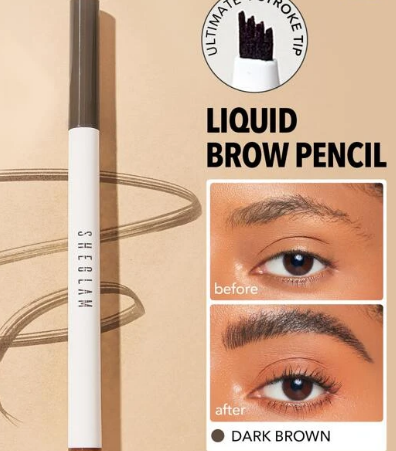 SHEGLAM Feather Better Liquid Eyebrow Pencil-Dark Brown