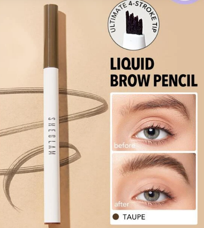 SHEGLAM Feather Better Liquid Eyebrow Pencil-Taupe