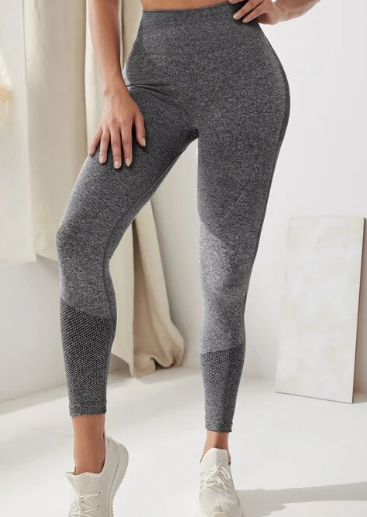 High Stretch Marled Knit Sports Leggings