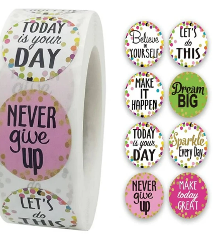 1roll Slogan Graphic Sticker