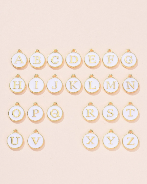 26pcs DIY Letter Charm