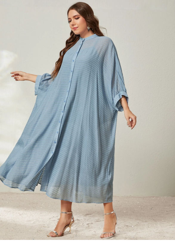 EMERY ROSE Plus Dolman Sleeve Shirt Dress