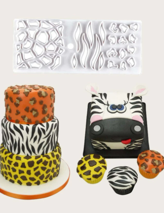 1pc Animal Texture Shaped Cake Press