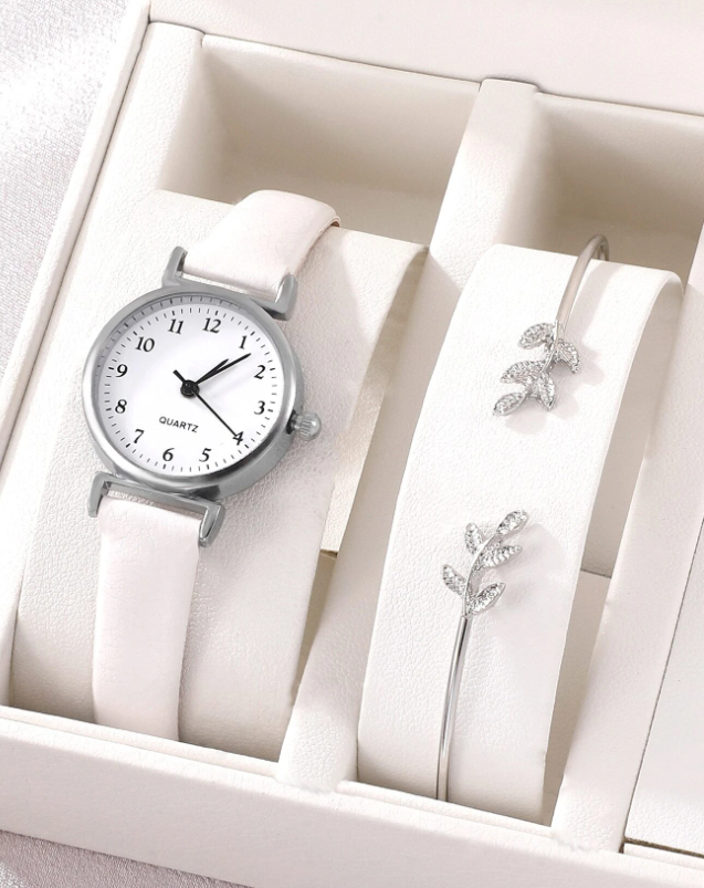 1pc Minimalist Quartz Watch & 1pc Bracelet