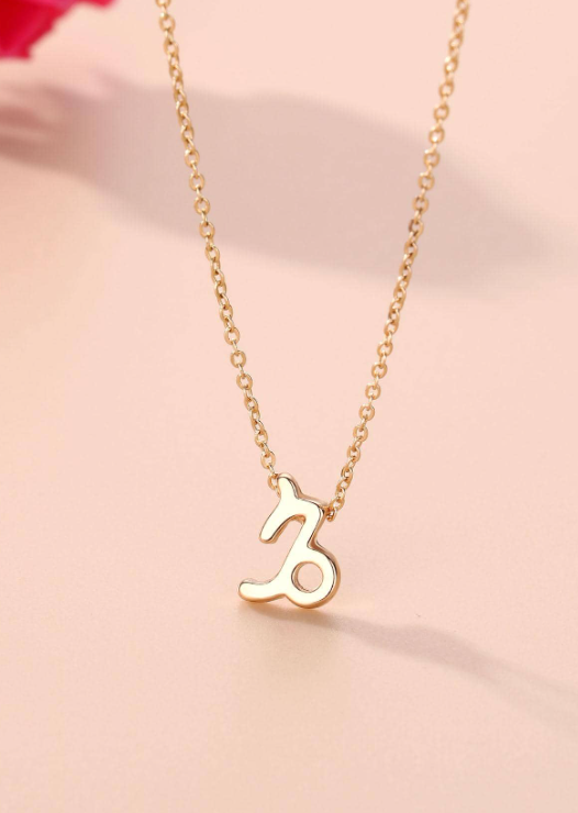 Capricornus Symbol Pendant Necklace