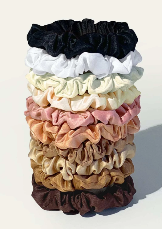 10pcs Minimalist Solid Scrunchie